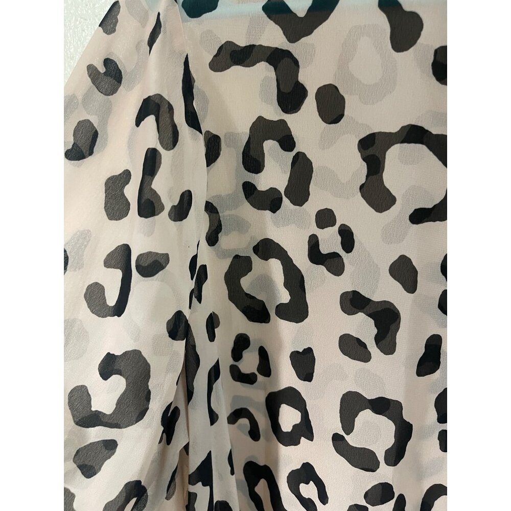 Jessica London Womens Leopard Print Button-Down Tunic Blouse Size 18W - Picture 12 of 15